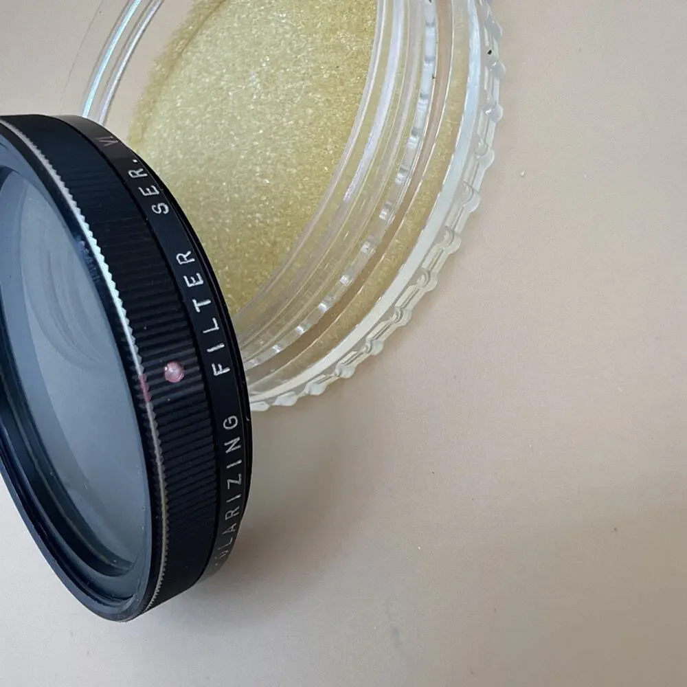 Vtg Vivitar 55mm Camera Lens Polarizing Filter VI & Color Corrector 80B Japan